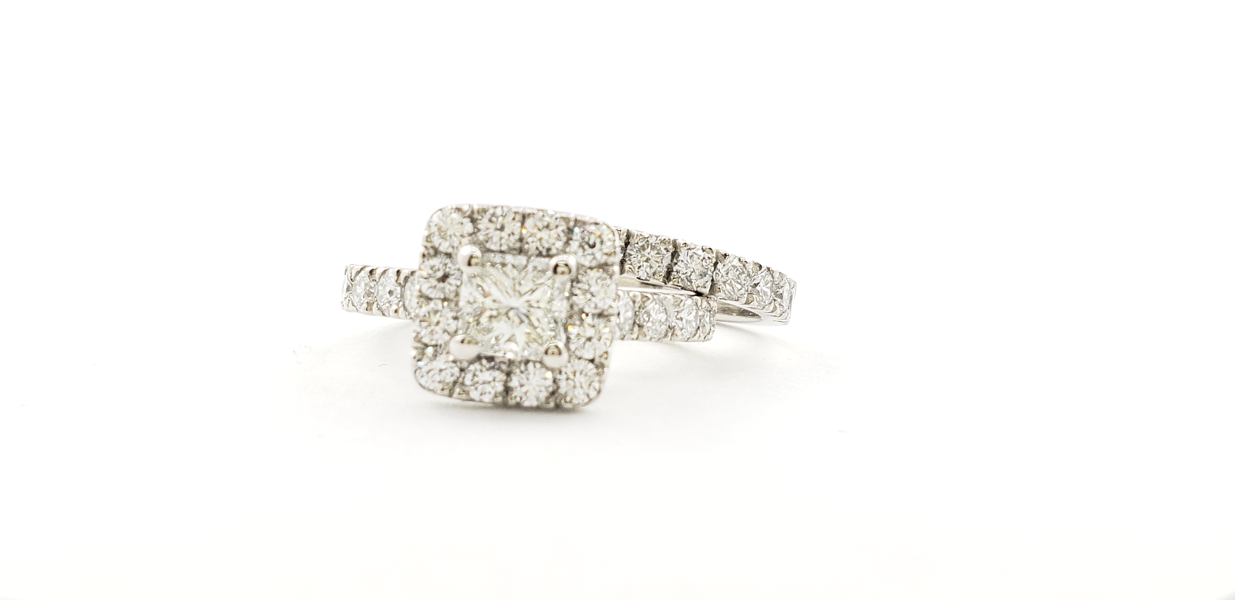 Princess Cut Diamond Ring & Band